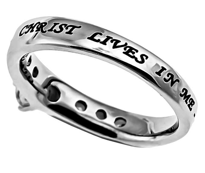 Princess Solitaire Ring Christ In Me Back