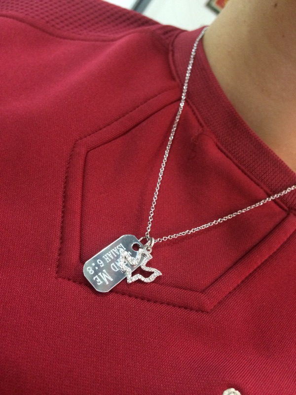 Personalize Scripture Necklace with Charm - Image 4