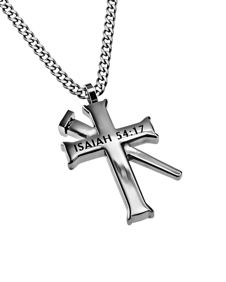 Men's Cross Necklace With Nail - Image 5