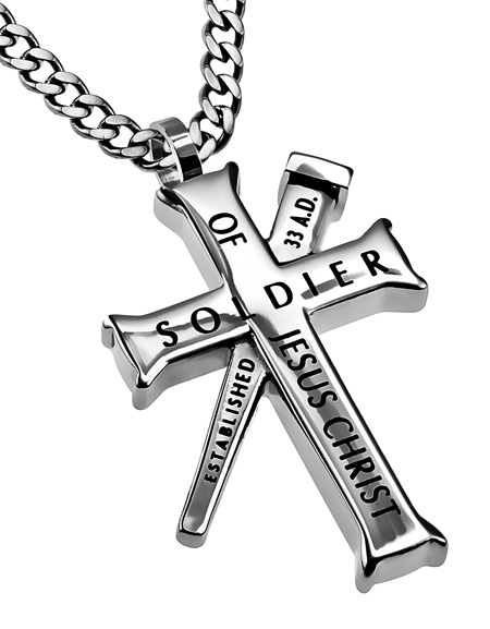 Men's Soldier of Christ Necklace Front
