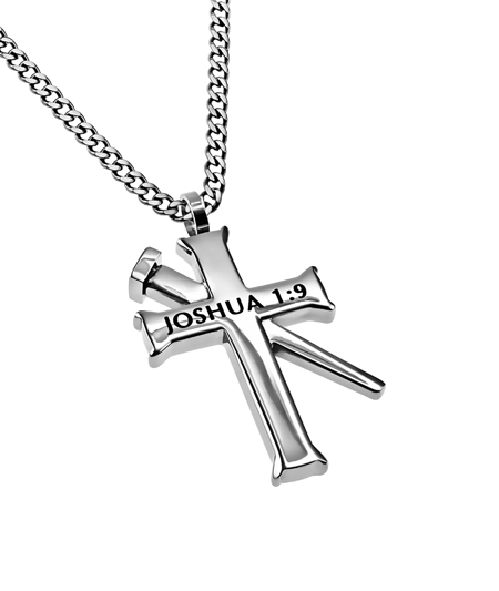 Men's Cross Necklace With Nail - Image 4
