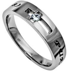 Scripture Cross Purity Ring