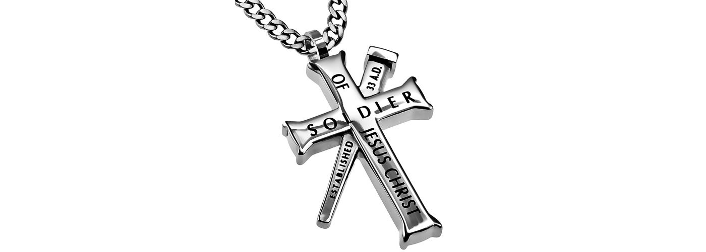 Scripture Cross and Nail Necklace