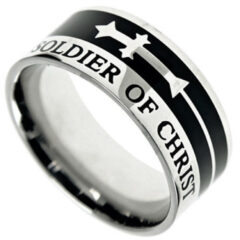 Men's Cross Scripture Ring