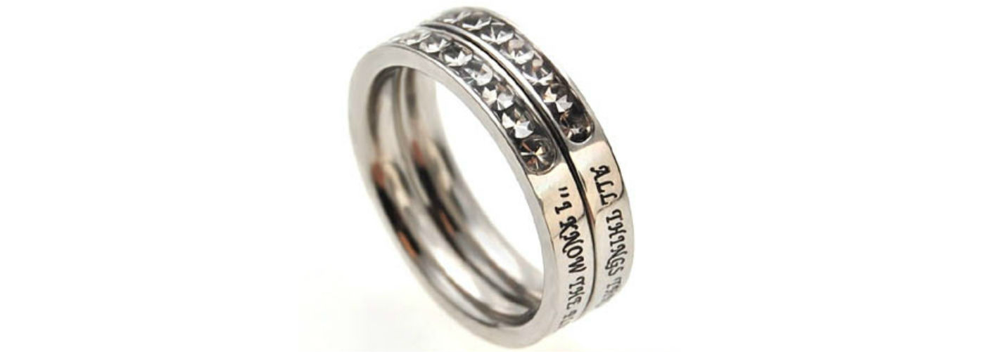 Princess Combo Scripture Rings