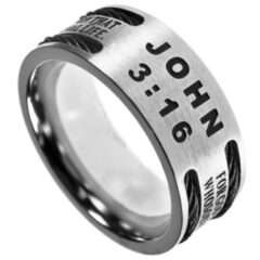 Scripture Cable Ring Band