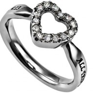 Open Heart Bible Ring