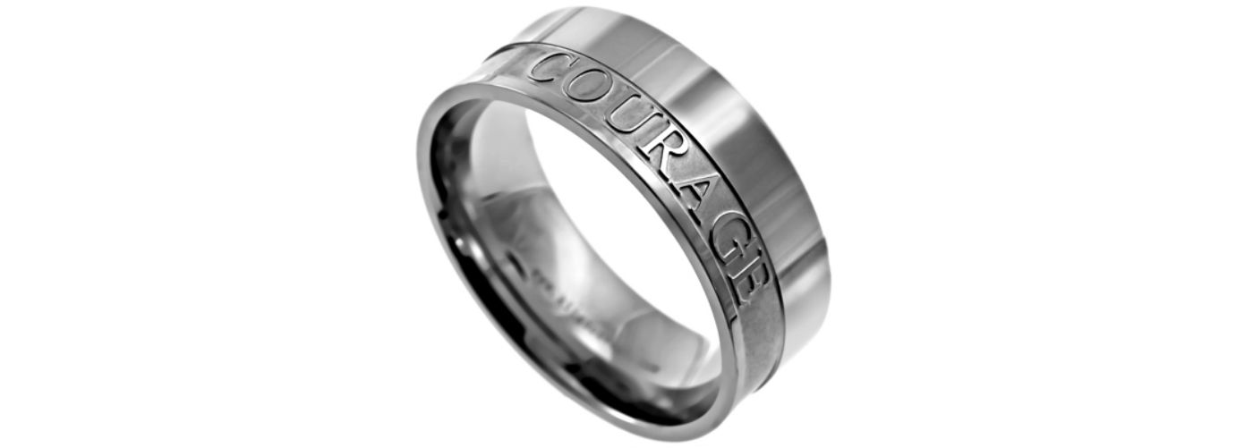 Armour In Truth Scripture Band Rings Men