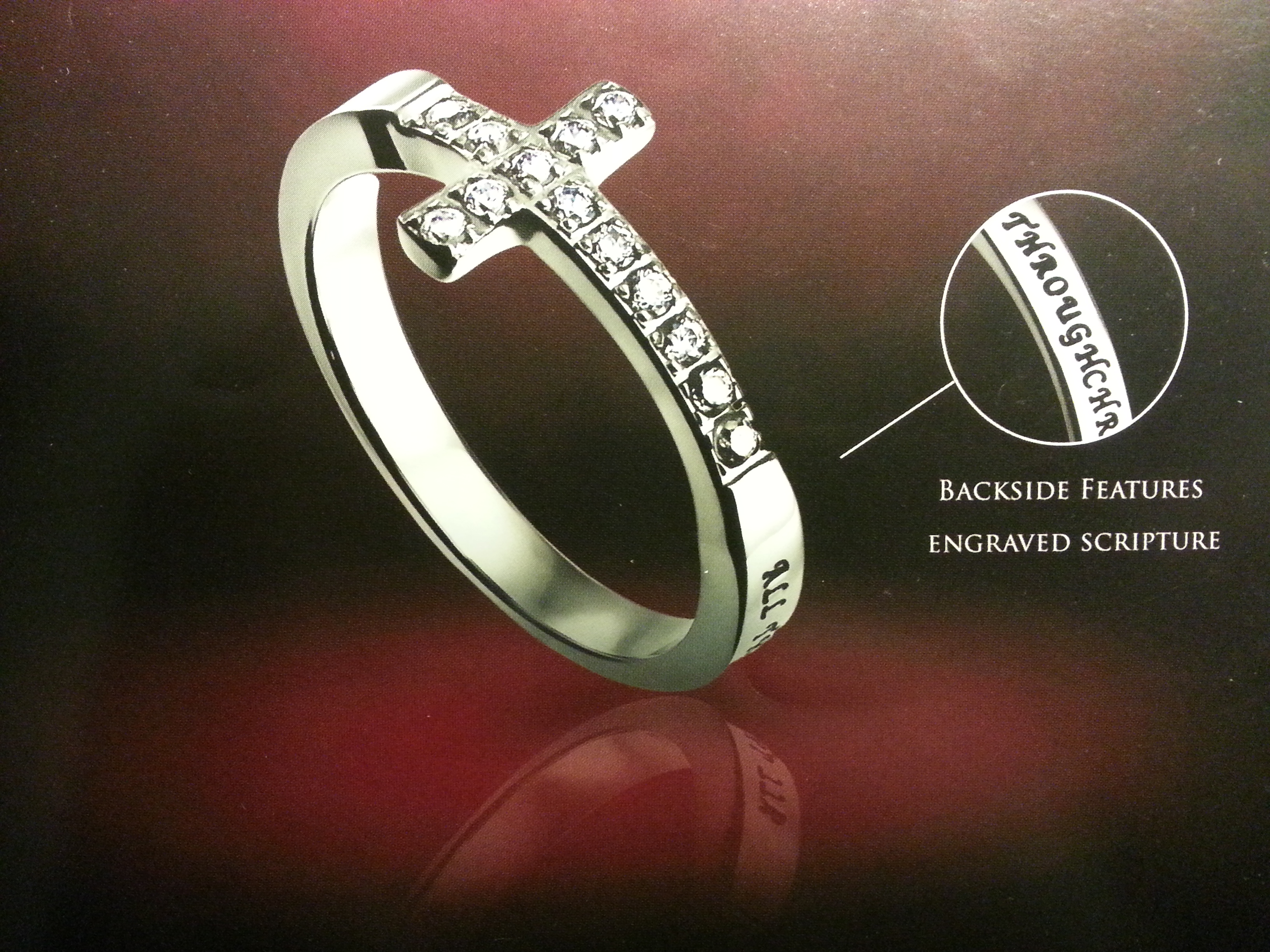 Sideways Cross Ring Phil 4:13
