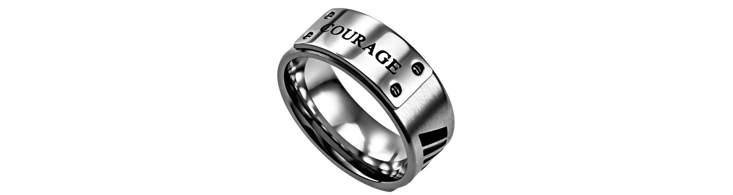 Men’s Rings With Scripture Plate