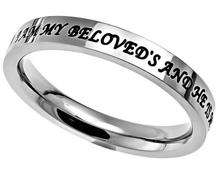 Stackable Rings I Am My Beloveds - Back