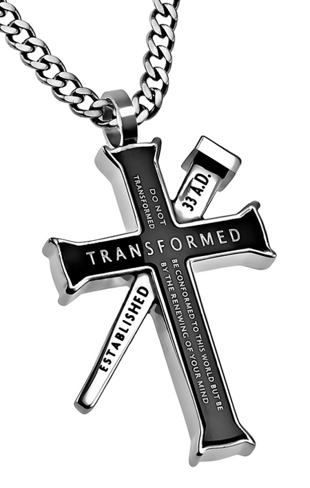 Black Cross Necklace Transformed