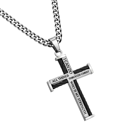 Scripture Bangle Bracelets - Christ My Strength