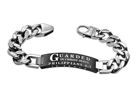 Men's Bracelet With Scripture - Guarded