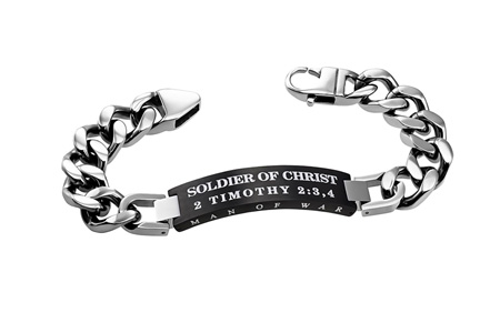 Men's Bracelet With Scripture - Soldier of Christ