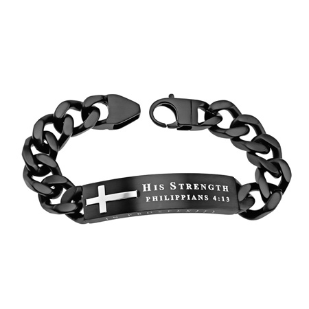 Black Bracelet His Strength