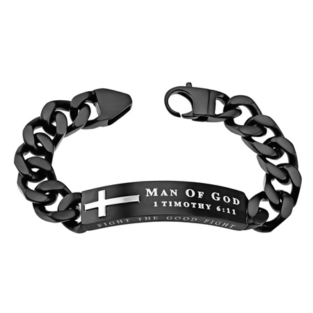 Black Bracelet Man of God