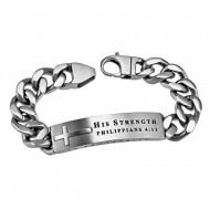 Men’s Silver Bracelets with Cross
