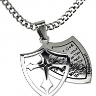 Christian Jewelry Shield Cross Black