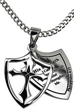 Christian Jewelry Shield Cross Black - Image 9