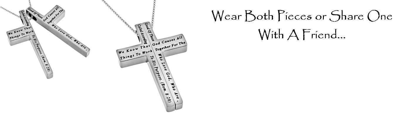 Best Friend Necklace With Cross