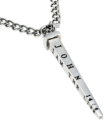 John 14 6 I Am The Life Nailed It Necklace1