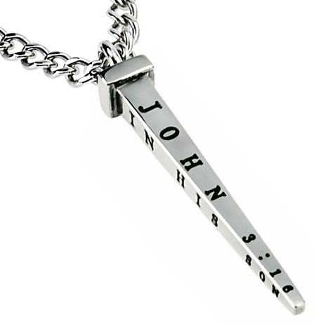 John 3 16 Nailed It Necklace