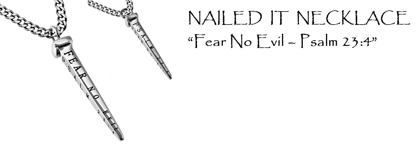 Nailed It Necklace Fear No Evil