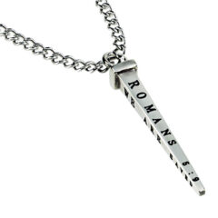 Romans 5 9 We Are Saved Nailed It Necklace
