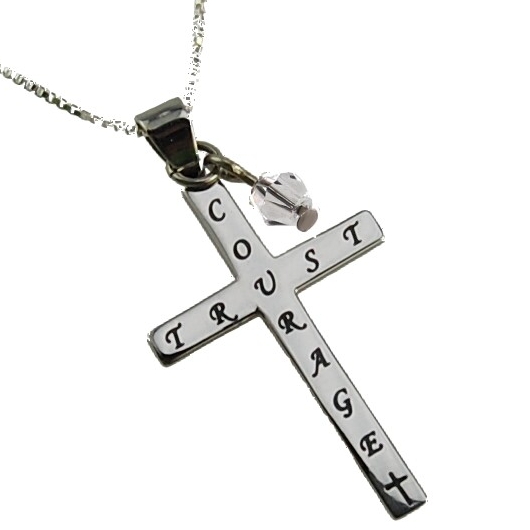 Christian Necklace Trust Courage