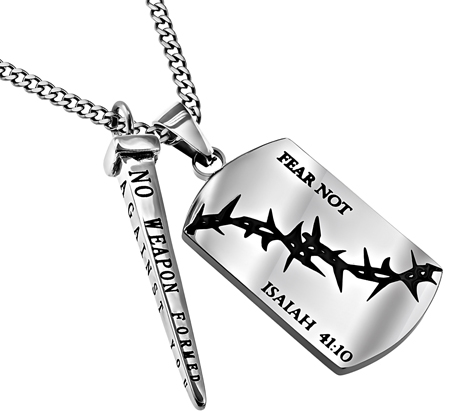 Dog Tag Nail Combo Fear Not Righteous Right Hand