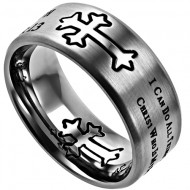 Men’s Silver Ring With Cross
