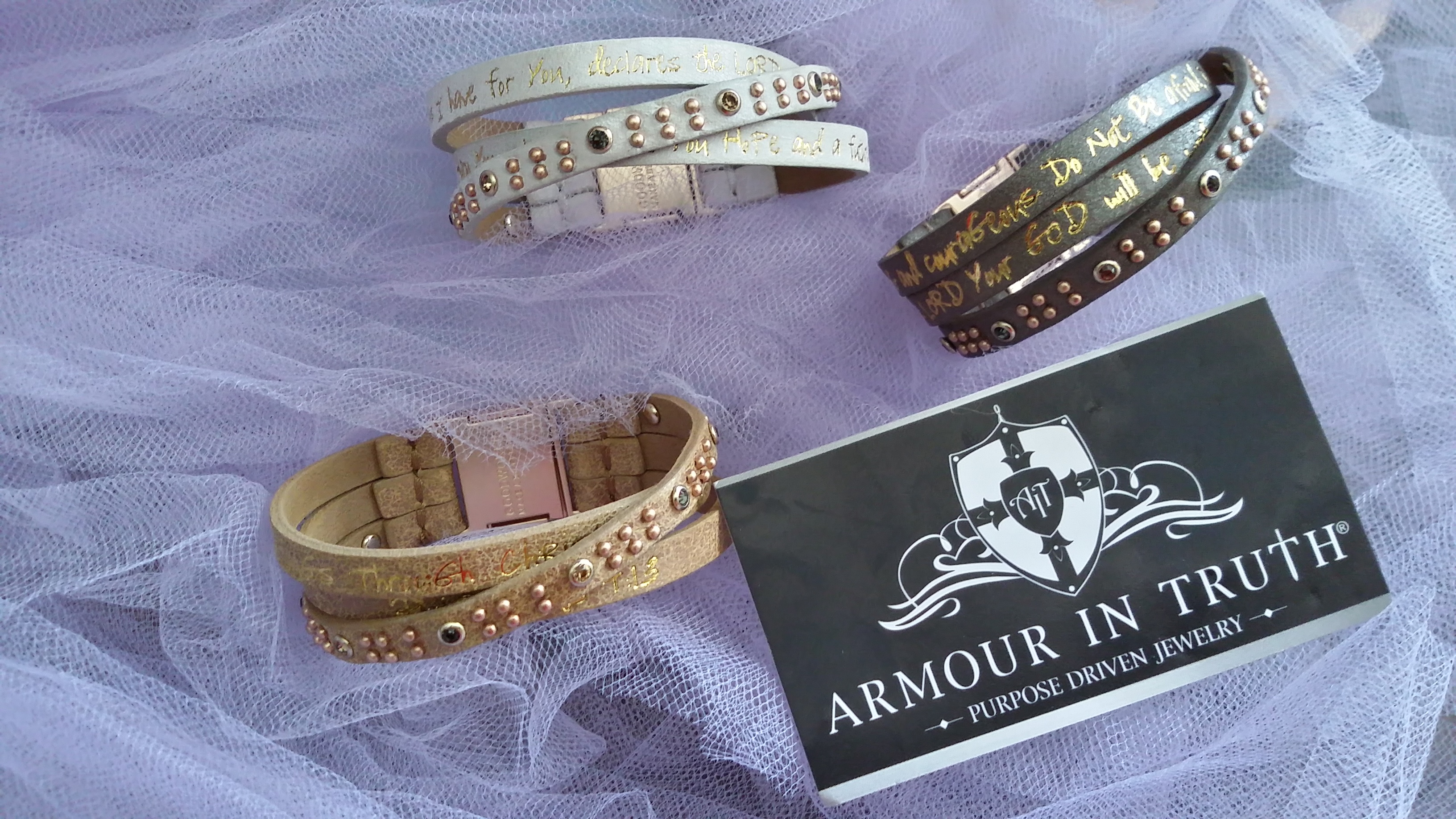 Leather Bracelets With Bible Verse