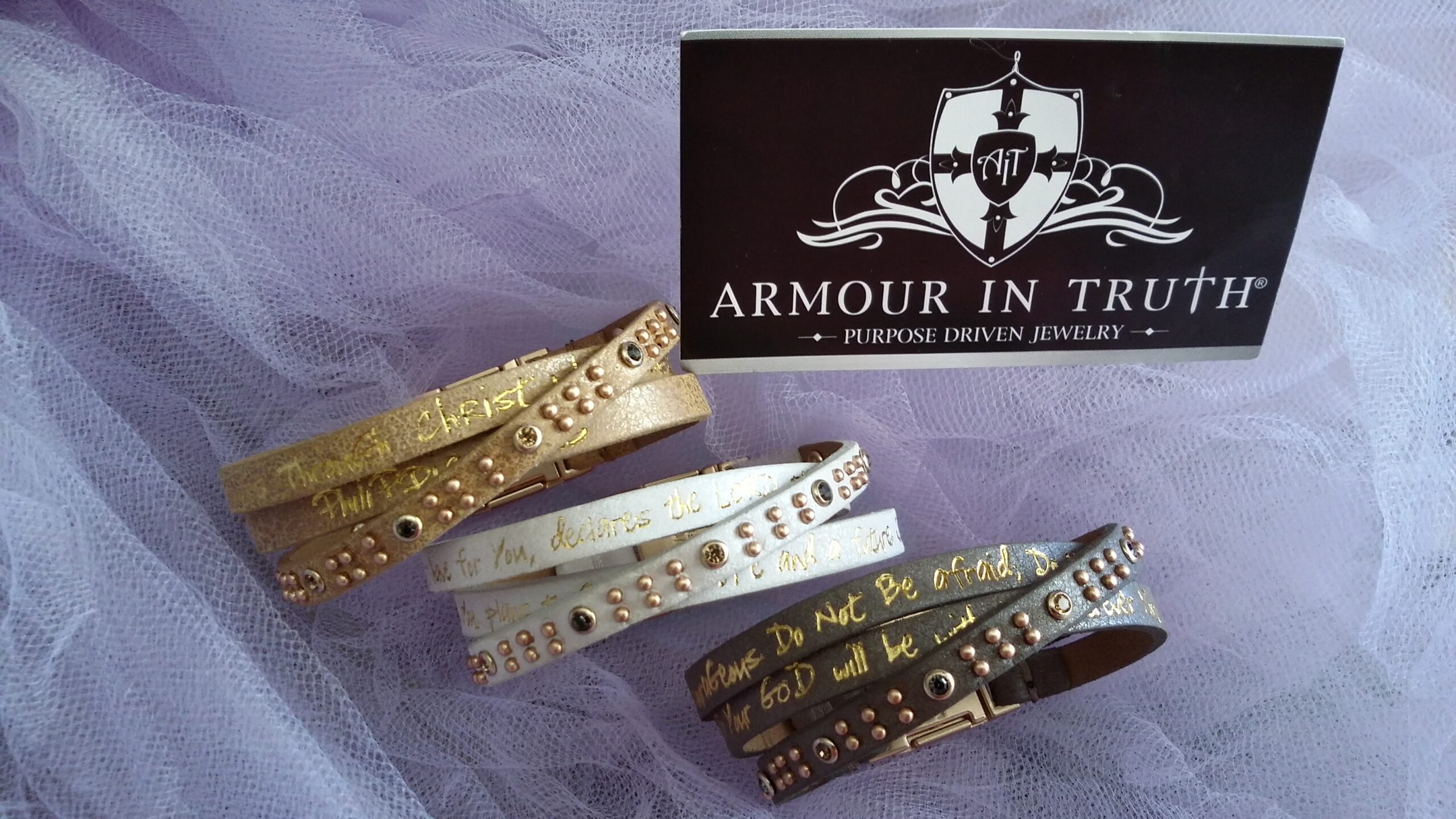 Leather Bracelets With Bible Verse, I Can, I Know, Be Strong