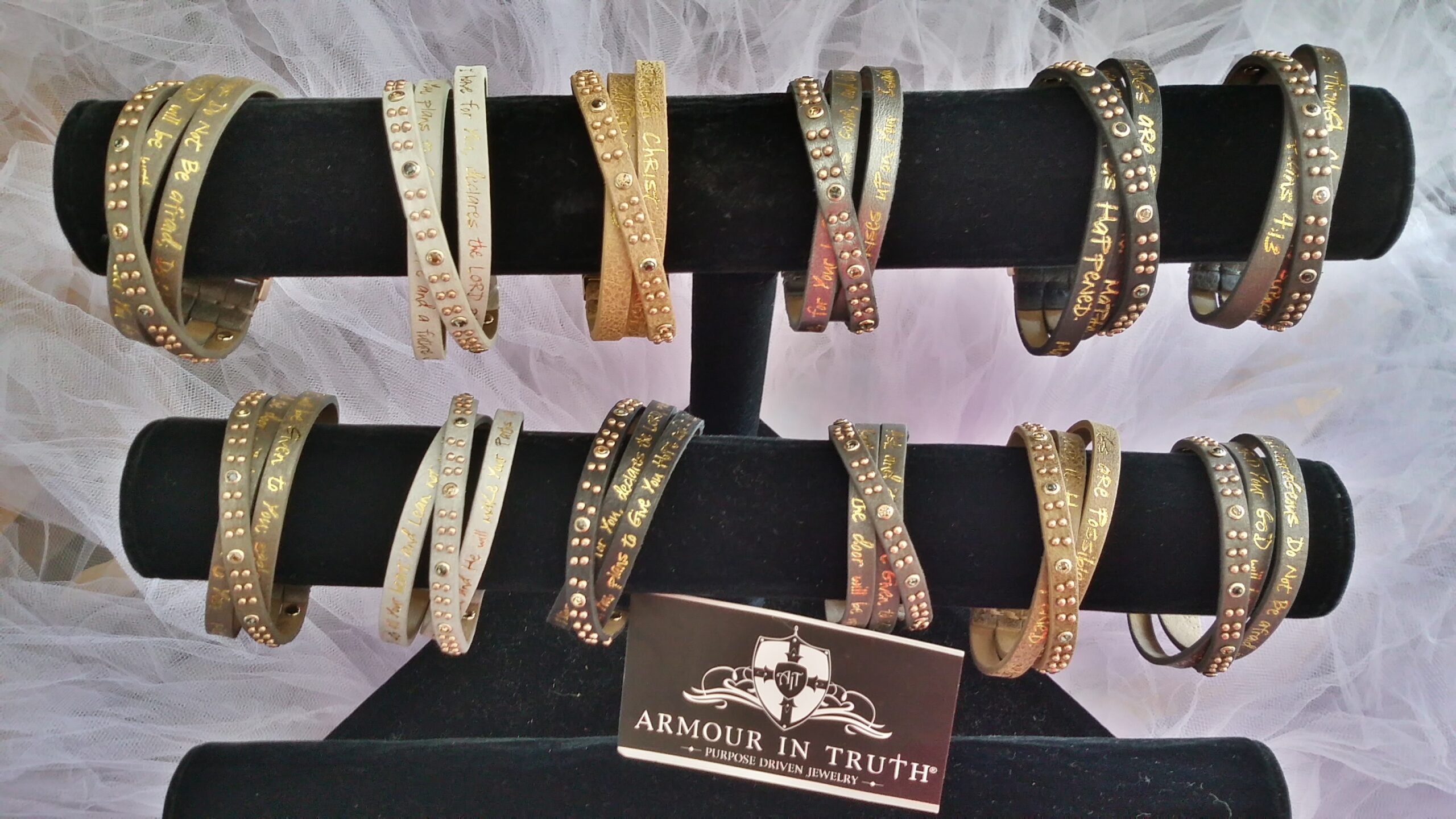Leather Bracelets With Bible Verse