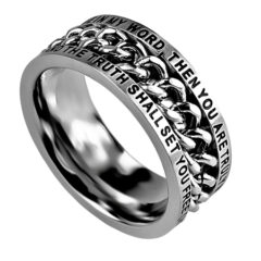 Scripture ring The Truth Shall Set You Free