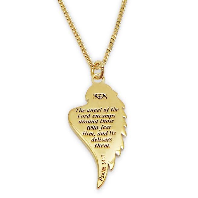 Gold Angel Wing Back