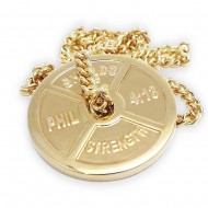 Gold Weight Plate With Scripture
