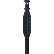 Leather Bracelet With Scripture Black