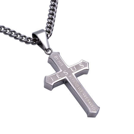 Modern Christian Necklace For Men 24" Chain - Image 3