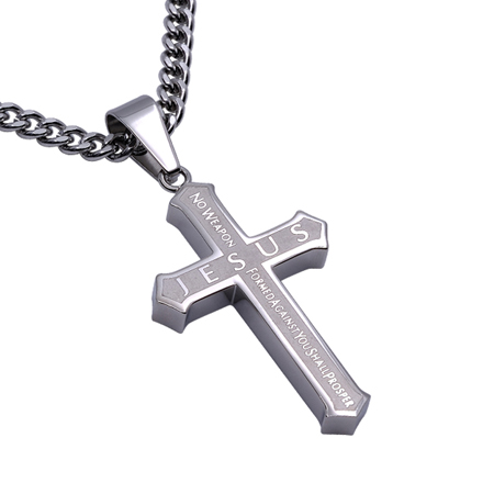 Modern Christian Necklace For Men 24" Chain - Image 10